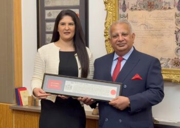 British Pakistani businessman Tariq Sheikh honoured in City of London
