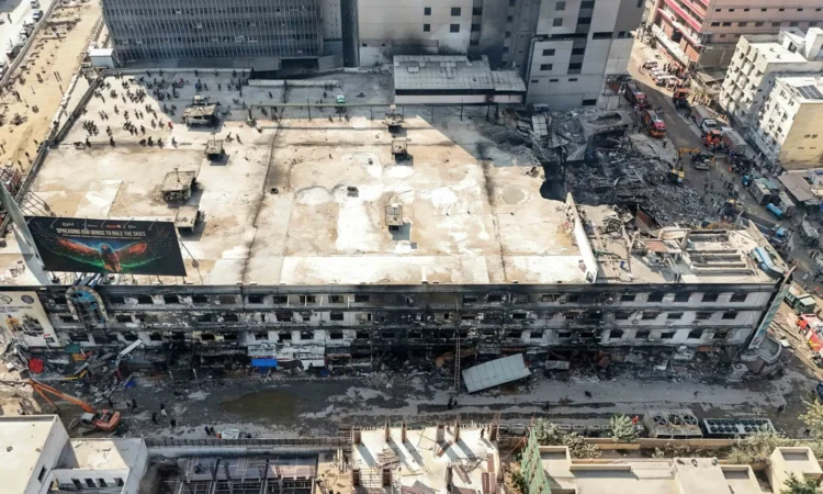 Death Toll from Gul Plaza Fire Feared to Rise as Dozens of Bodies Recovered