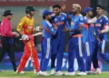 Abhishek Sharma, Hardik Pandya Shine as India Crush Zimbabwe by 72 Runs in Super Eights