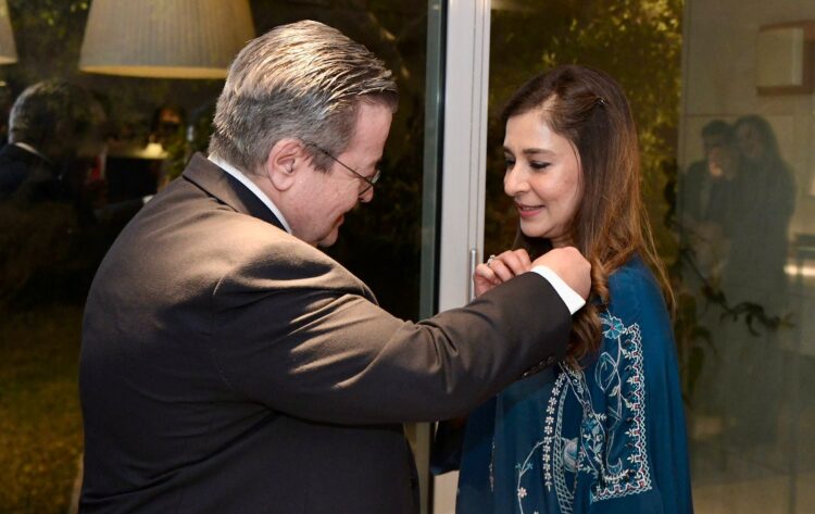 Ayesha Raza  Conferred French National Order of Merit for Outstanding Work in Human and Children’s Rights