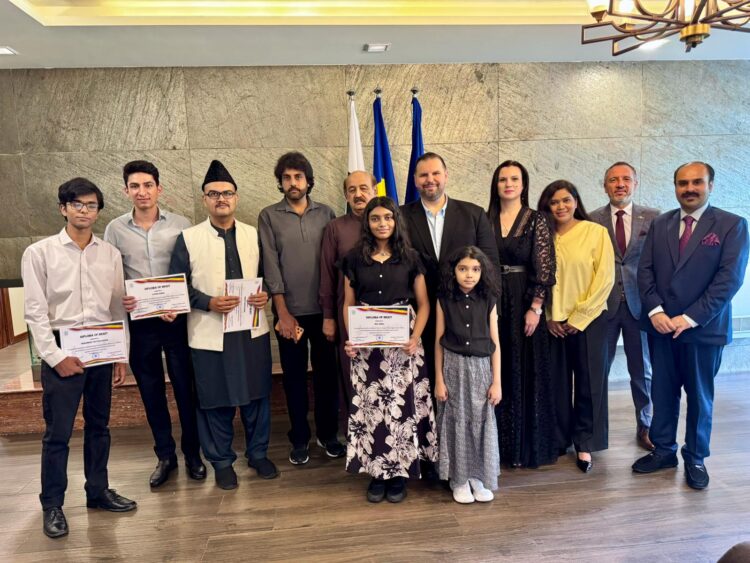 Embassy of Romania in Pakistan Awards Certificates to Students of the Opera Singing Courses in Islamabad