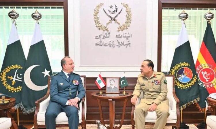 Pakistan, Lebanon Military Chiefs Discuss Regional Security and Defence Cooperation at GHQ