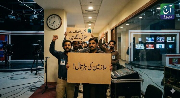 Aaj News Plunges Into Deep Salary Crisis, Employees Launch Strike as Major News Bulletin Fails to Air