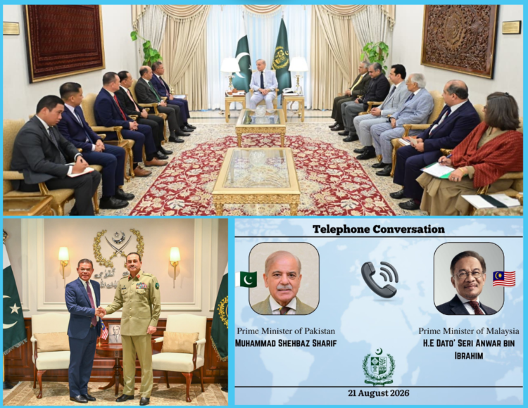 Pakistan, Malaysia Agree to Deepen Cooperation in Trade, Security and Defence