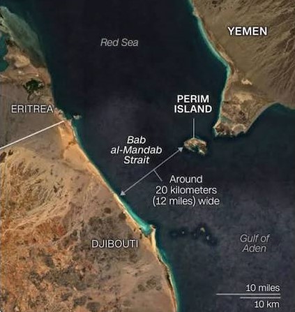 Houthis Seize Strategic Perim Island, Tightening Grip on Bab al-Mandab